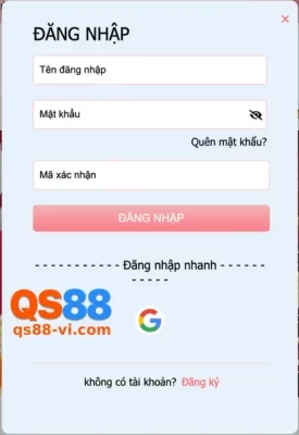 Đăng ký tài khoản QS88